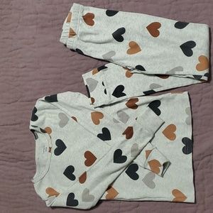 Carters 8 Heart PJs